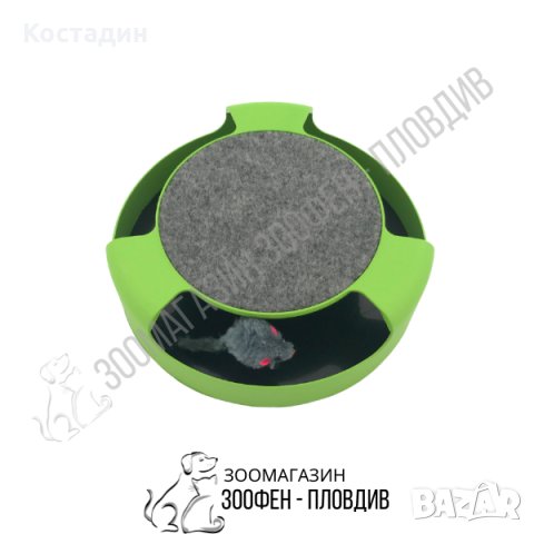 Играчка за Коте с Въртяща се Мишка на 360 градуса - 25.5см/6.5см, снимка 2 - За котки - 25617397