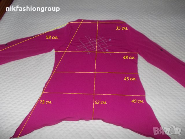 Асиметрична туника с пайети, M, L размер, снимка 4 - Туники - 28297272