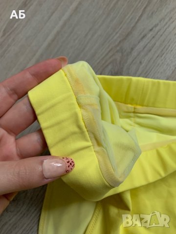 Жълт бански с висока талия от 2 части, снимка 8 - Бански костюми - 37598556