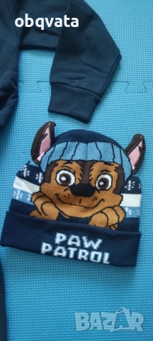 ЛОТ Детски Коледен комплект с Пес патрул + зимна шапка, снимка 5 - Детски комплекти - 52688384