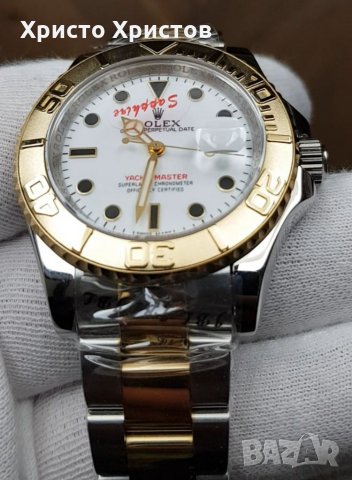 Мъжки луксозен часовник Rolex YACHT-MASTER, снимка 4 - Мъжки - 32960583