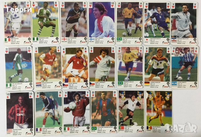 AKAS Champions (Акаш) Карти за игра с футболисти + Евро 2000, снимка 2 - Карти за игра - 52231023