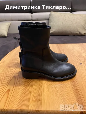 Боти от естествена кожа Marks and Spencer , снимка 2 - Дамски боти - 48260120