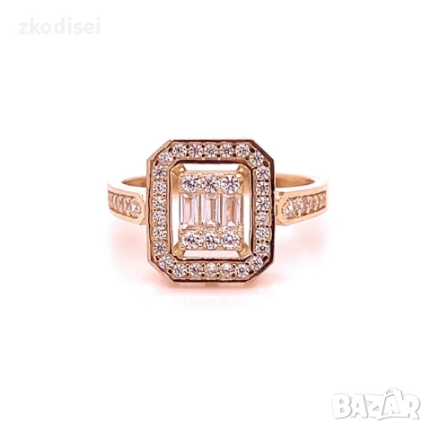 Златен дамски пръстен 2,81гр. размер:53 14кр. проба:585 модел:34396-4