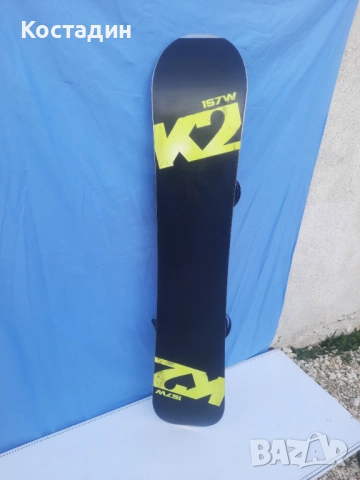 сноуборд  K2 CMPNY  с автомати  157см., снимка 5 - Зимни спортове - 52776008