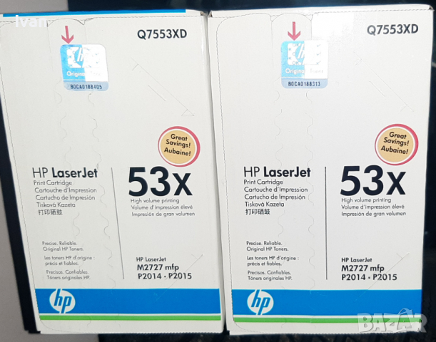 HP LASERJET Q7553X , M2727,P2010 ,P2015, снимка 4 - Консумативи за принтери - 36560381
