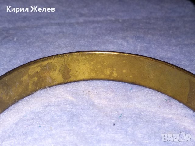 КРАСИВА и СТИЛНА ЗЛАТИСТА МЕСИНГОВА РЕТРО АРТ ГРИВНА МАЙСТОРСКА ИЗРАБОТКА 26607, снимка 8 - Антикварни и старинни предмети - 40832383