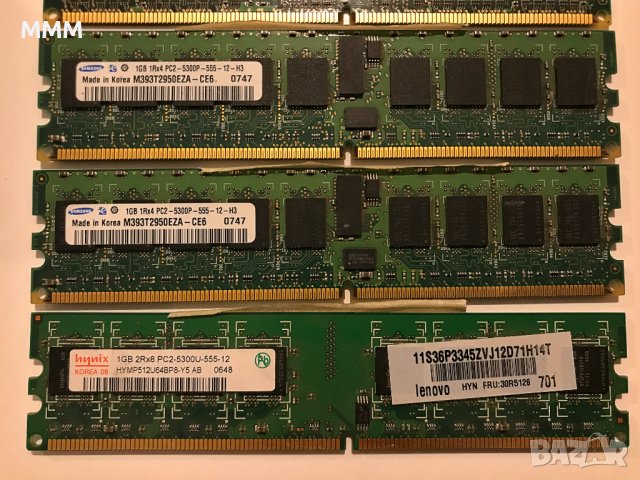 Рам памет RAM DDR2 1 GB, снимка 2 - RAM памет - 38363287