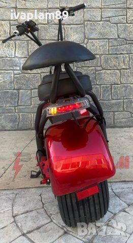 Електрически скутер ’Harley’1500W 60V+LED Дисплей+Преден LED фар+Bluetooth+Аларма+Мигачи и габарити, снимка 8 - Мотоциклети и мототехника - 36713064