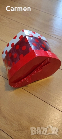 Сърце - Голяма подаръчна кутия с панделка, снимка 5 - Други - 52430389