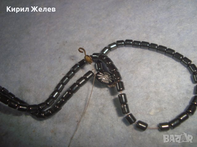 ГЕРДАНЧЕ от ХЕМАТИТ ХЕНД - МЕЙД АРТ НАКИТ КОЛИЕ СТАРО 29438, снимка 5 - Колиета, медальони, синджири - 37788798