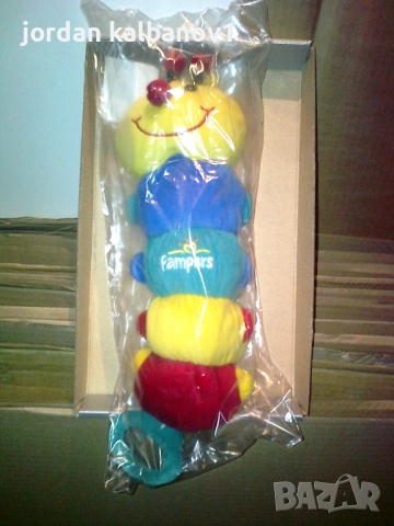 Детска бебешка музикална гъсеничка шарена само за 5лв.