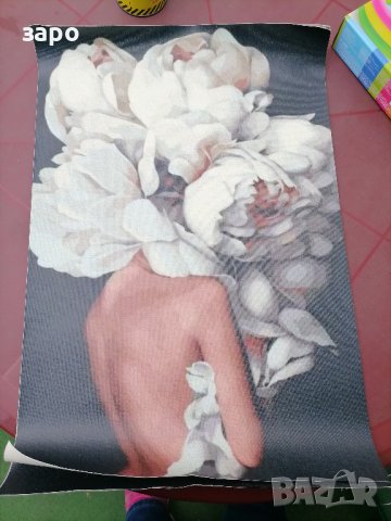 картини дамата с божурите, снимка 3 - Картини - 37296854