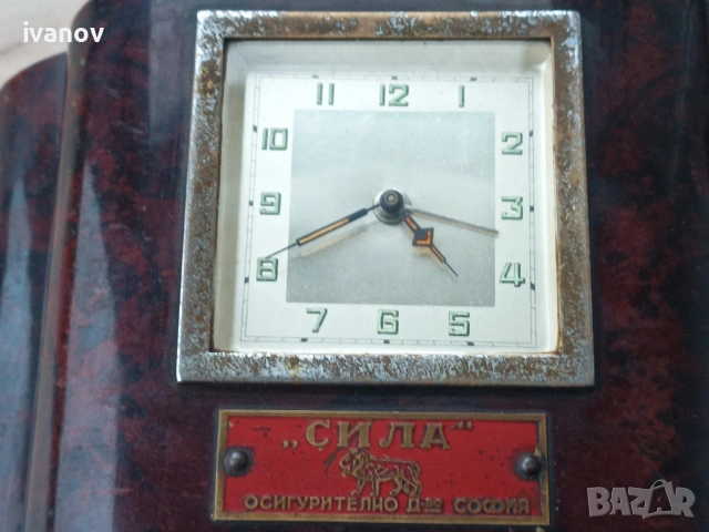 Настолен часовник с касичка, снимка 7 - Антикварни и старинни предмети - 53055476