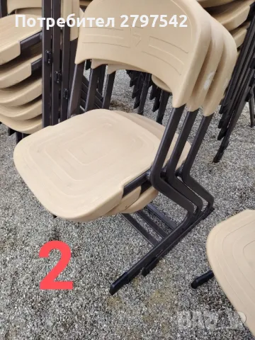 Метални столове А96, снимка 5 - Столове - 49436179