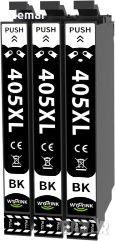WYFYINK 405XL Съвместим с черни касети за Epson 405 XL 405XL, 3 черни