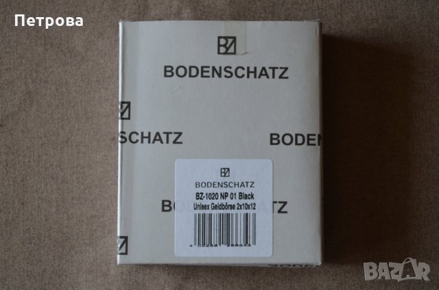 Bodenschatz Napoli BZ-1020 NP 01 черен хоризонтален портфейл, снимка 4 - Портфейли, портмонета - 32742898