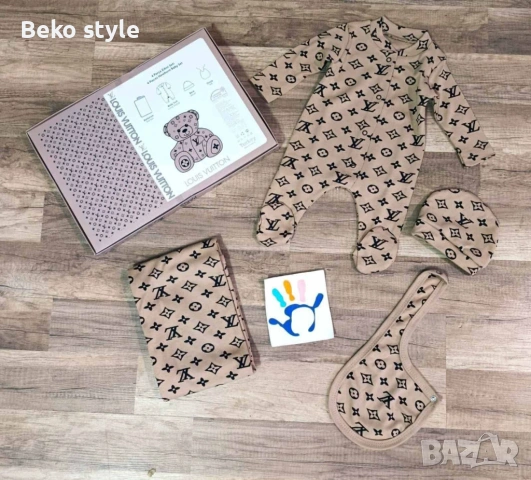 Бебешки комплекти за новородено 100% памук, снимка 4 - Комплекти за бебе - 53435293