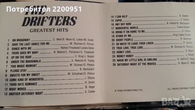 the DRIFTERS, снимка 4 - CD дискове - 28892579