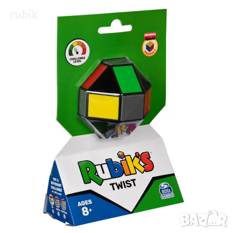Оригинален магически пъзел Rubik's Twist Magic Snake - С цветни пластини
