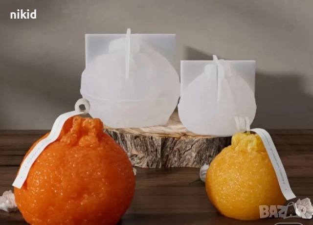 3D Мандарина или Портокал силиконов молд форма смола фондан шоколад гипс свещ