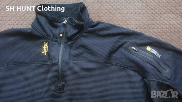 Snickers 9438 Body Mapping Micro Fleece Work Jacket размер XXL работна блуза W4-478, снимка 4 - Блузи - 52025685