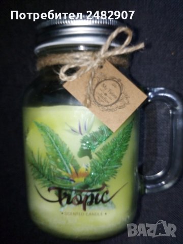Голяма ароматна свещ "Tropic" 