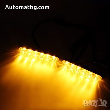 LED Диодни Дневни светлини Automat DRL с функция вграден бягащ мигач, снимка 2 - Аксесоари и консумативи - 26851209