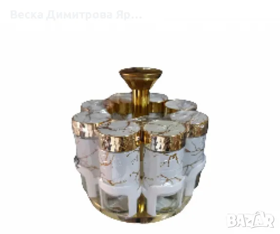 Луксозен органайзер за подправки с 8 контейнера, снимка 2 - Прибори за хранене, готвене и сервиране - 47347241