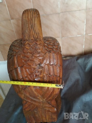 стара дървена статуетка-орел, снимка 4 - Други ценни предмети - 37409824