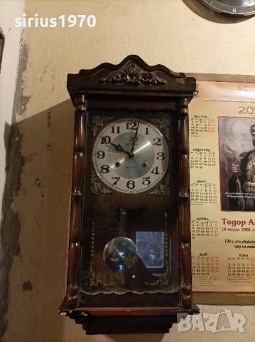 корейски стенен часовник профилактиран работещ, снимка 2 - Стенни часовници - 44002487