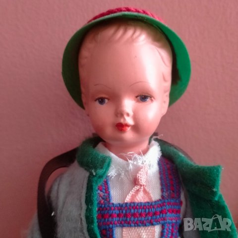 Колекционерска кукла Westo Germany Celluloid 21 см, снимка 10 - Колекции - 44065155