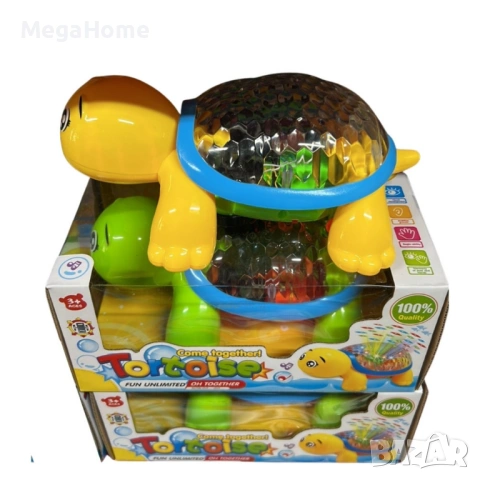 Играчка Щастлива костенурка TortToise, 3D мигащи светлини, Музика, Въртяща се светлинна проекция, снимка 5 - Други - 53230338