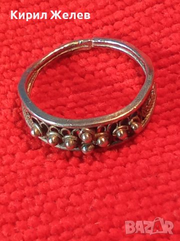 СТАРИНЕН ФИЛИГРАНЕН СРЕБЪРЕН ПРЪСТЕН МАЙСТОРСКА РЪЧНА ИЗРАБОТКА 40225