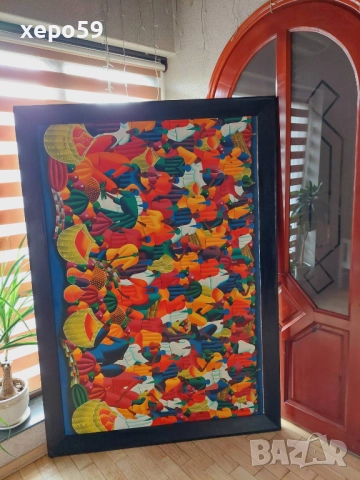 Огромна картина-масло,Импресионизъм- 165/116 см. , снимка 16 - Картини - 52277174