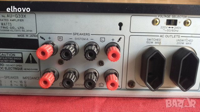 Стерео усилвател Sansui AU-G33X, снимка 8 - Ресийвъри, усилватели, смесителни пултове - 38931664
