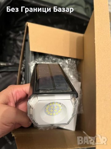 Нови 2 броя Слънчеви LED Светлини Лампи за Двор Ограда 18 Диода, IP67, снимка 8 - Други стоки за дома - 43522802