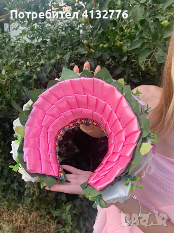 Диадема „Царица Роза“. Ръчна изработка ., снимка 3 - Други - 51201656