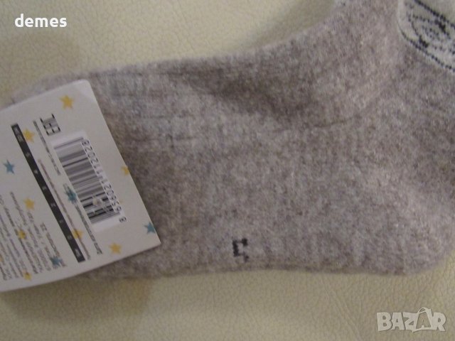 Машинно плетени детски чорапи от 100 % вълна, размер 5, снимка 4 - Чорапи - 42952589