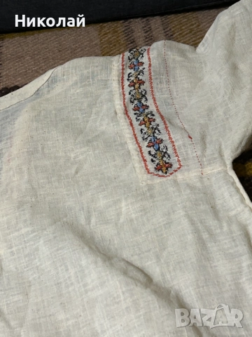 Стара Бродирана Кенарена Дамска Риза за Народна Носия, снимка 11 - Антикварни и старинни предмети - 52310736