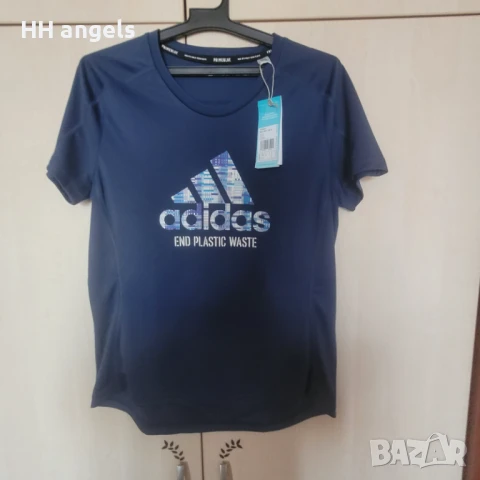 Adidas тъмно синя тениска, снимка 2 - Тениски - 50863015