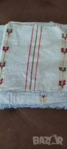Автентичен добруджански плат за пешкир * Памук*  , снимка 2 - Платове и дамаски - 51040557