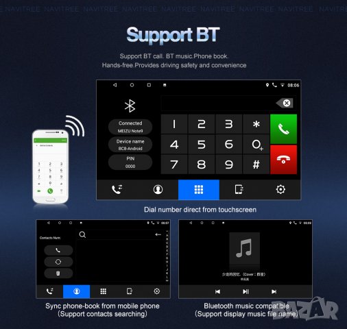 Мултимедия, за BMW E46,3 , Двоен дин, M3, Навигация, плеър, екран Android, 316i, 318, 320, 325, 335, снимка 11 - Аксесоари и консумативи - 35136730