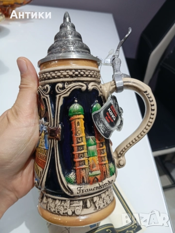 Стара халба със сертификат прекрасна за подарък, снимка 12 - Колекции - 52470382