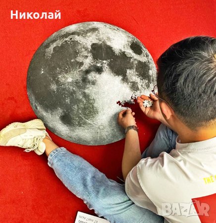 Кръгъл пъзел Луна - 1000 части + схема за редене , пъзел Луната Moon, снимка 3 - Пъзели - 35062695