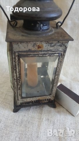 Красив старинен фенер , снимка 7 - Антикварни и старинни предмети - 26341771