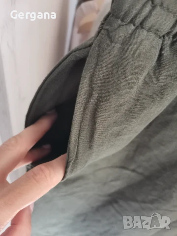 H&M панталон лен, снимка 3 - Панталони - 51005583