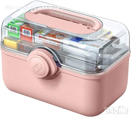 Голяма кутия за лекарства | Голям куфар органайзер за лекарства - РАЗМЕР 33.5х22.5х22.5см - КОД 3870, снимка 4 - Други стоки за дома - 40250511