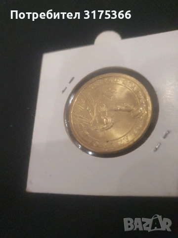 1 долар САЩ  Джордж Вашингтон 2007 посребрена монета, снимка 2 - Нумизматика и бонистика - 53574566