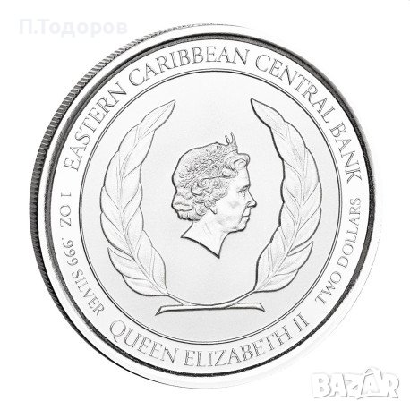 1 oz Сребро Св. Винсент и Гренадири - Източни кариби 2022, снимка 2 - Нумизматика и бонистика - 43710274